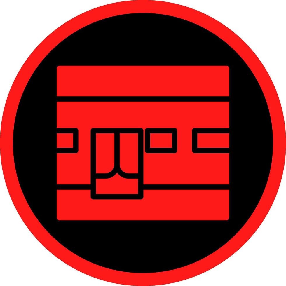 Kaaba Creative Icon Design vector