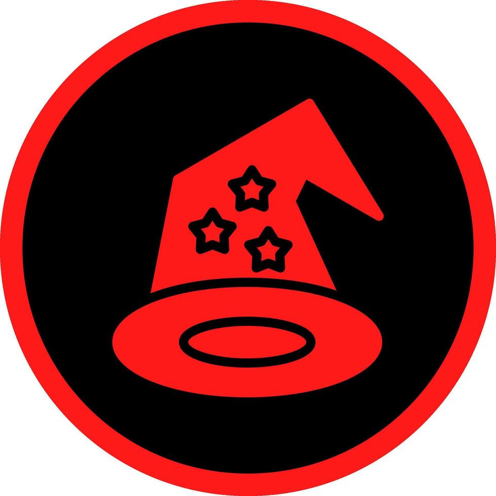 Wizard Hat Creative Icon Design vector