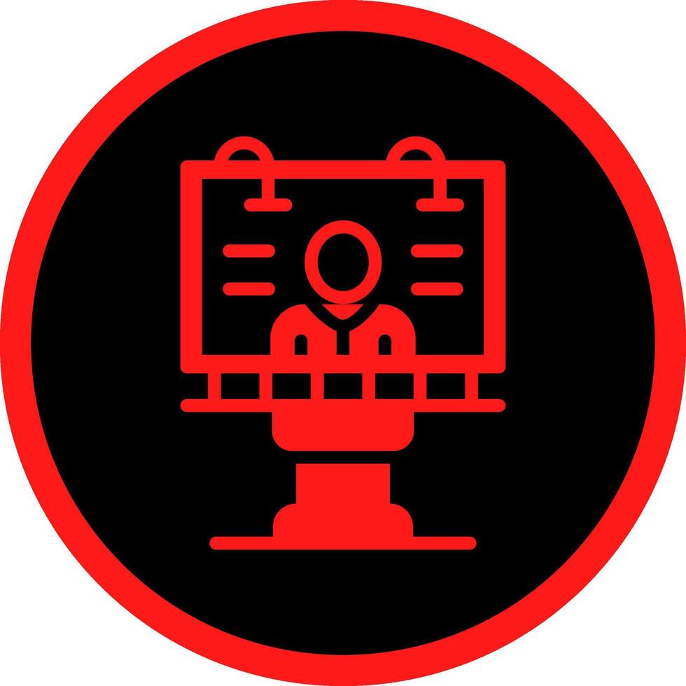 Billboard Creative Icon Design vector