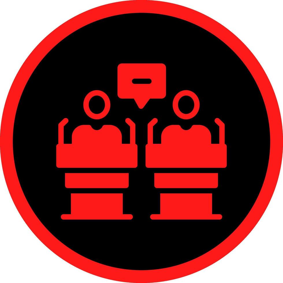Debate Creative Icon Design vector