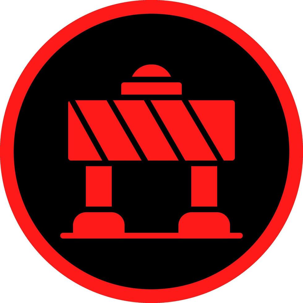 Barrier Creative Icon Design vector