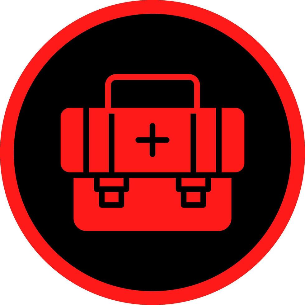 First Aid Kit Creative Icon Design vector