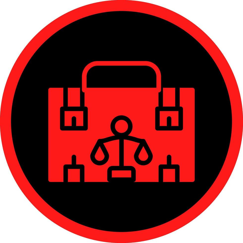 Glyph Red Icons Design vector