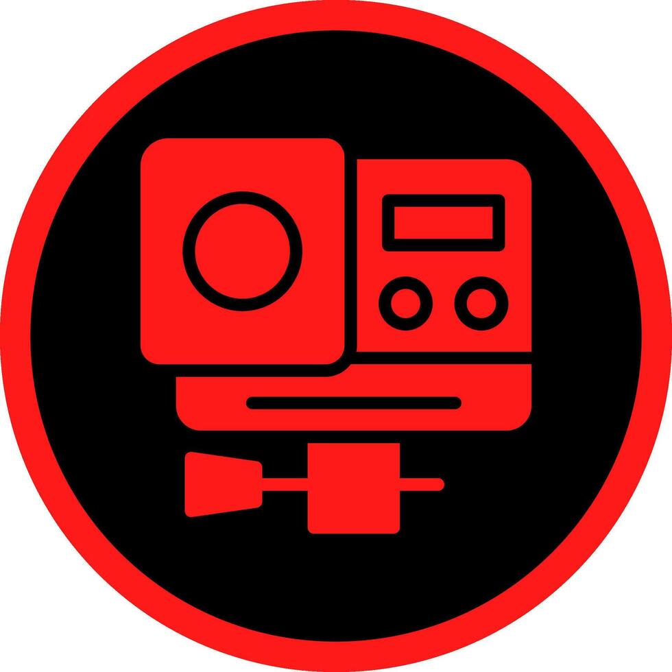 Action Camera Creative Icon Design vector