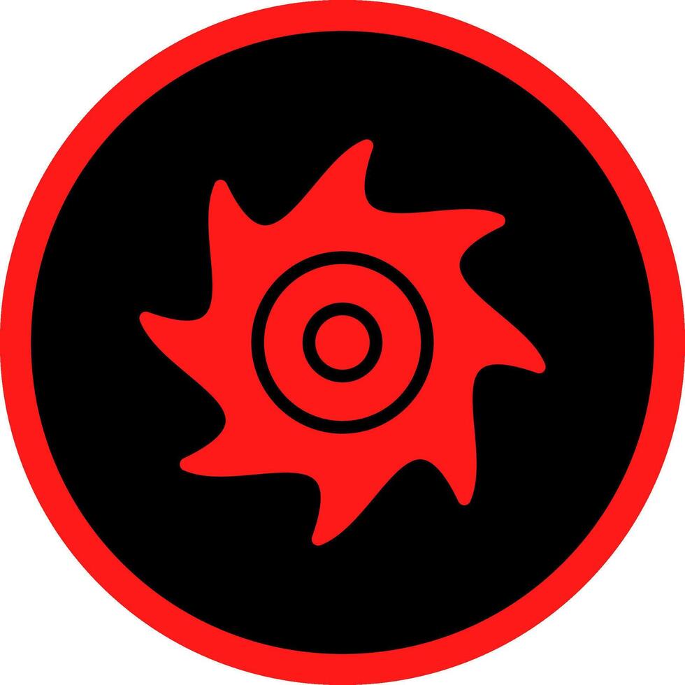 Saw Blade Creative Icon Design vector