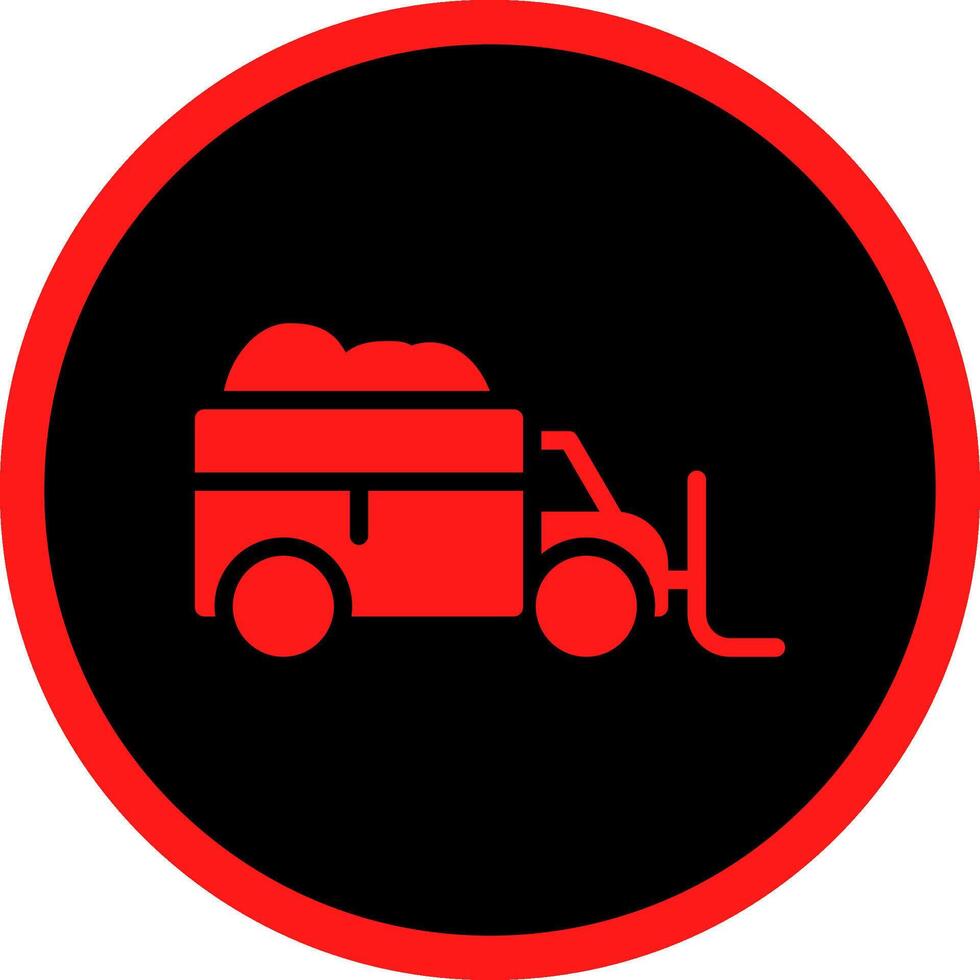 Snowplow Creative Icon Design vector