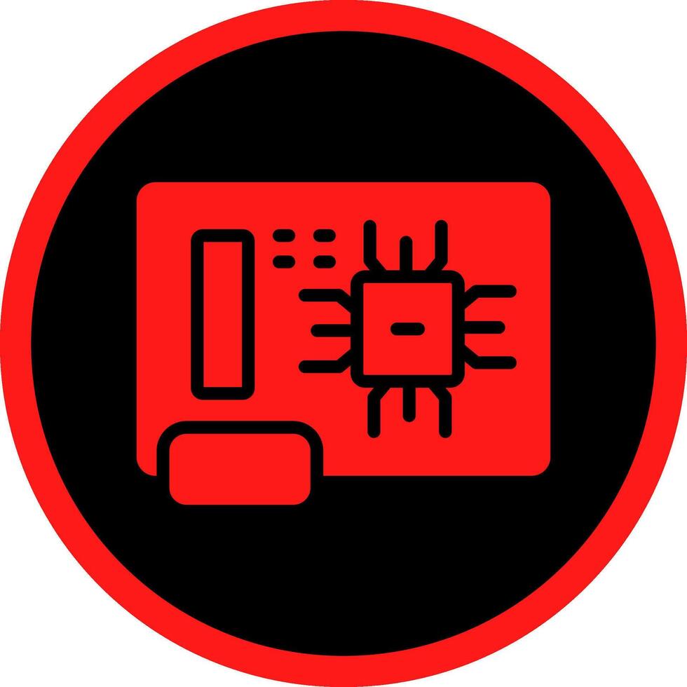 Circuit Board Creative Icon Design vector