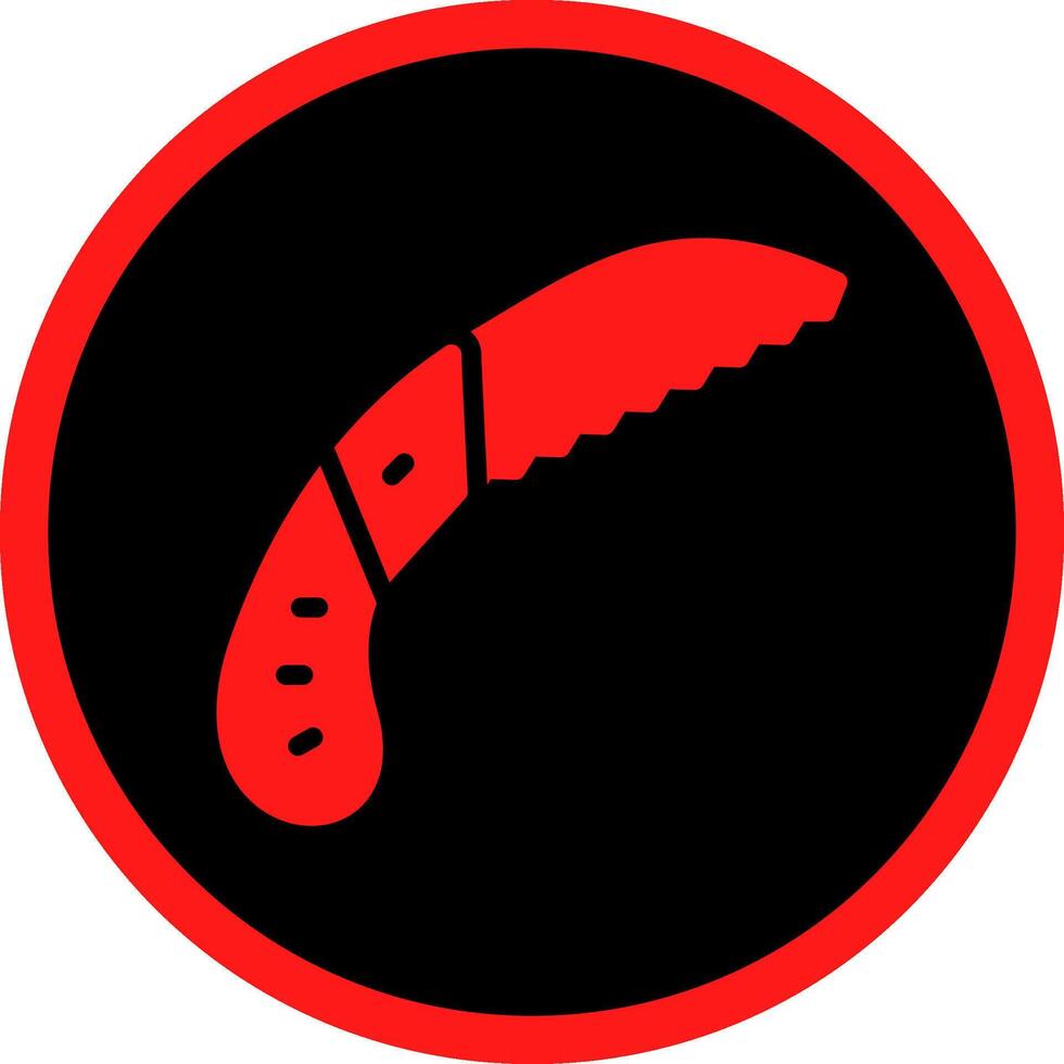 Pruning Saw Creative Icon Design vector