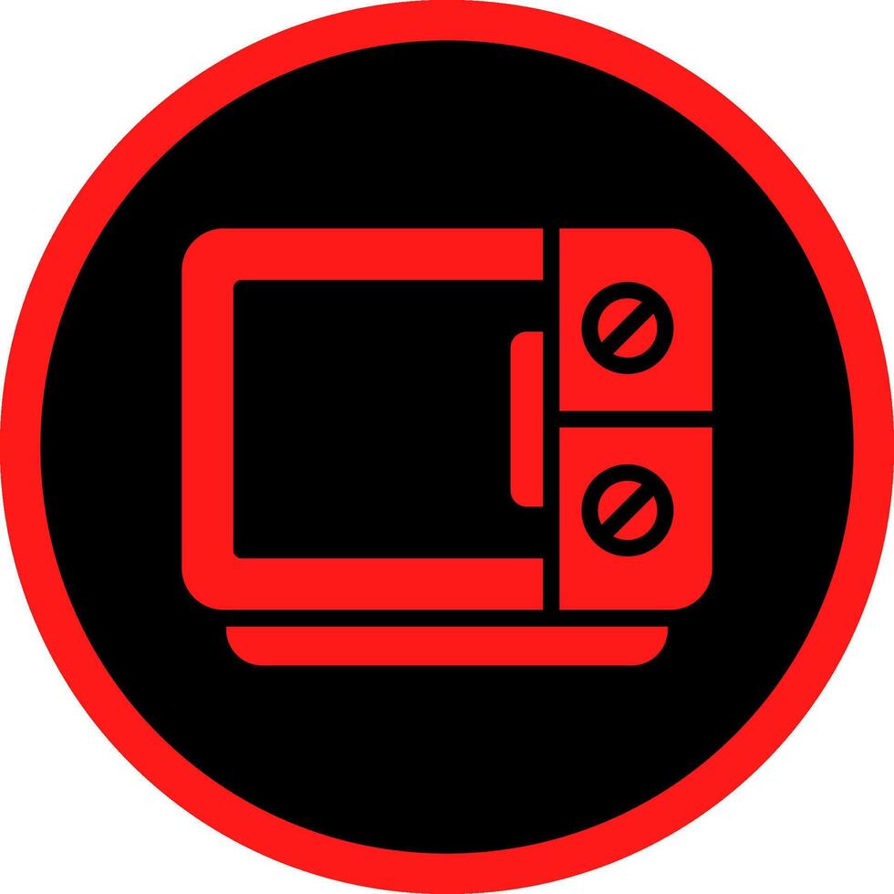 Microwave Creative Icon Design vector