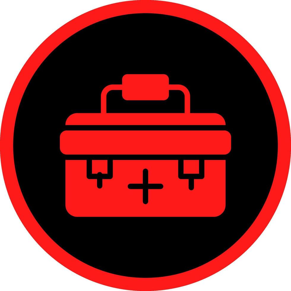 First Aid Kit Creative Icon Design vector
