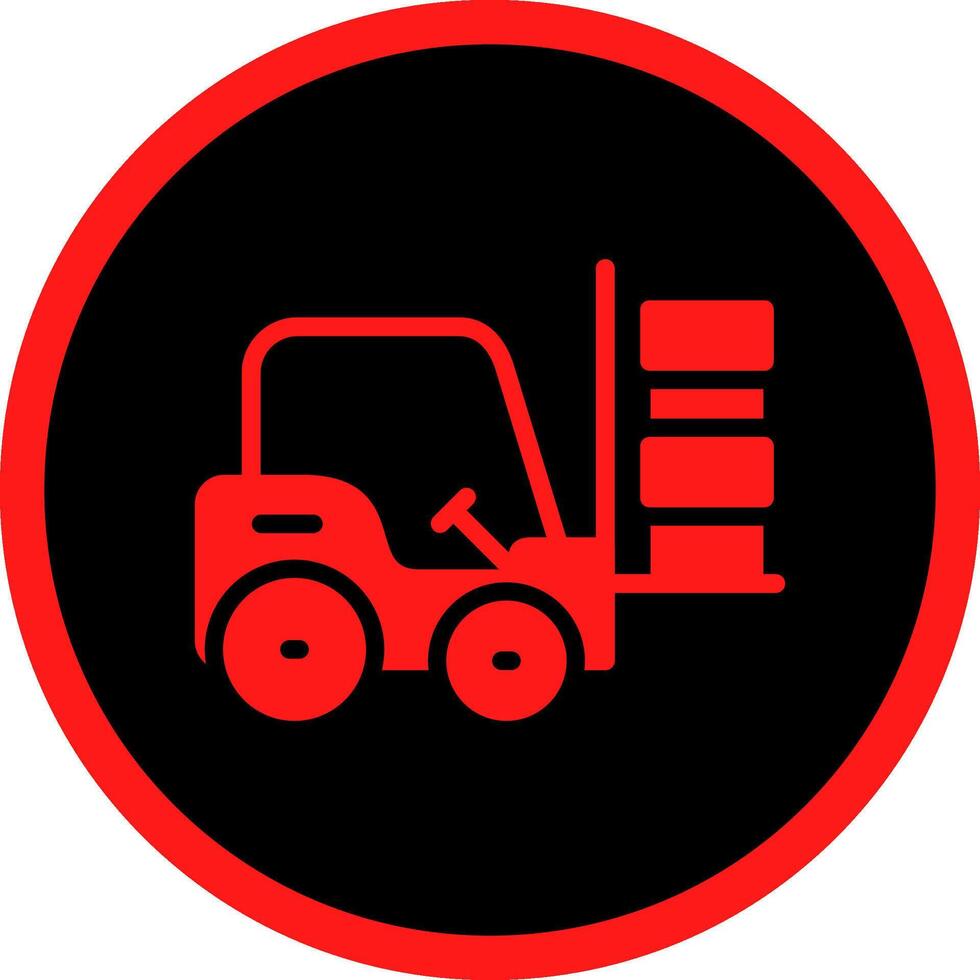 Forklift Creative Icon Design vector