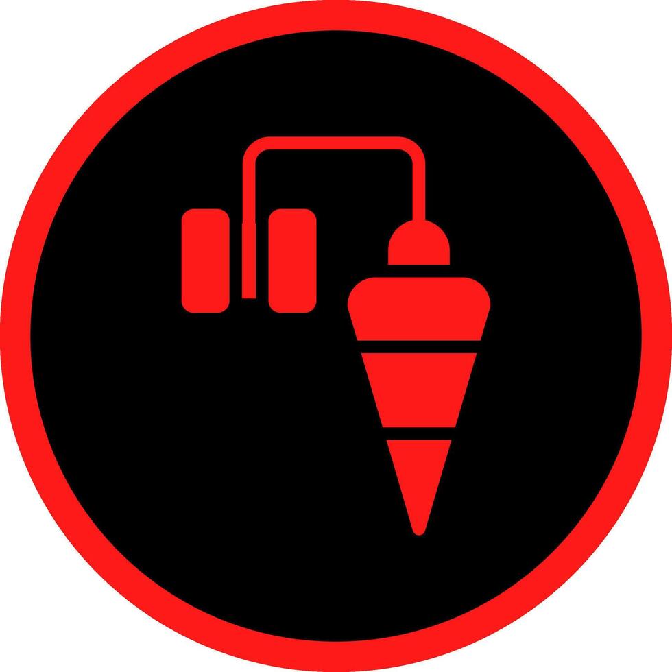 Plumb Bob Creative Icon Design vector