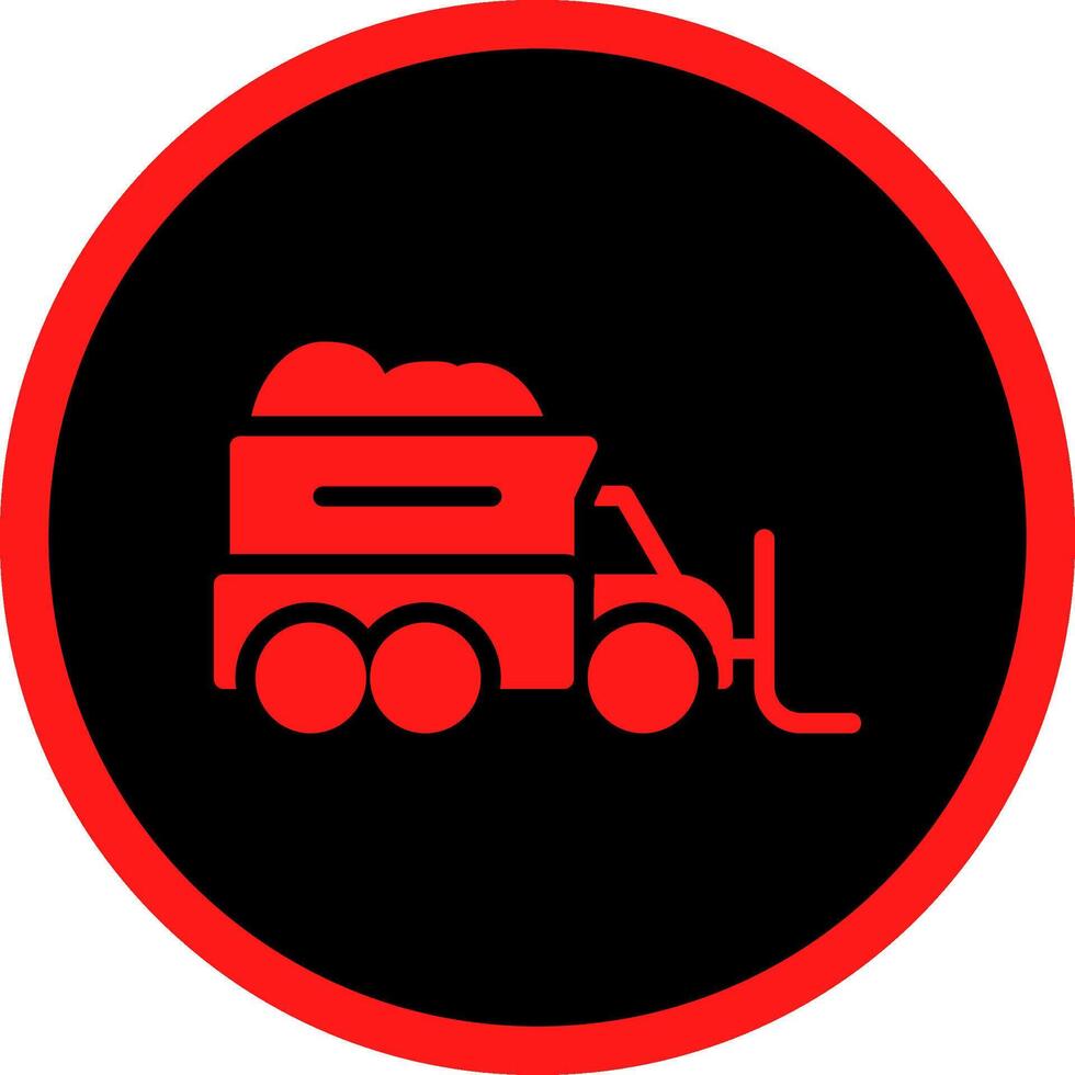 Snowplow Creative Icon Design vector