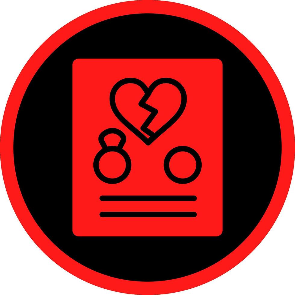 Divorce Creative Icon Design vector