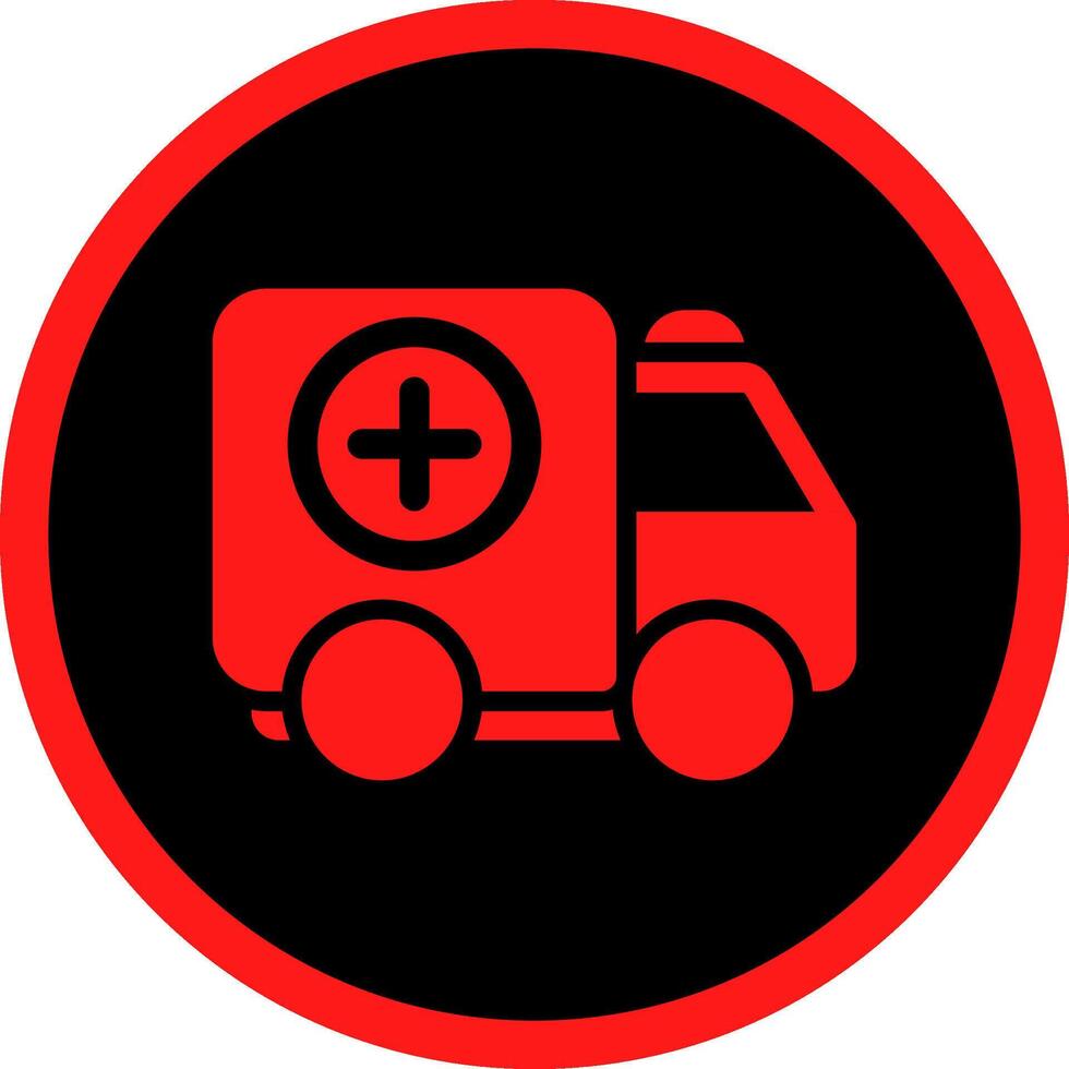 Ambulance Creative Icon Design vector