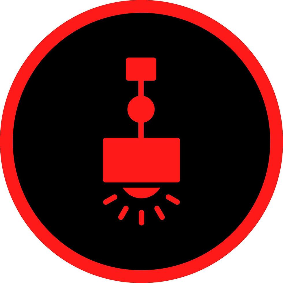 Hanging Lamp Creative Icon Design vector
