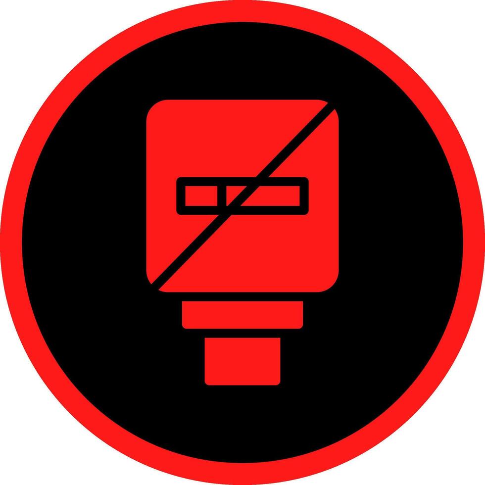 No Smoking Creative Icon Design vector