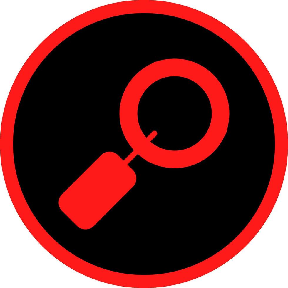 Magnifying Glass Creative Icon Design vector
