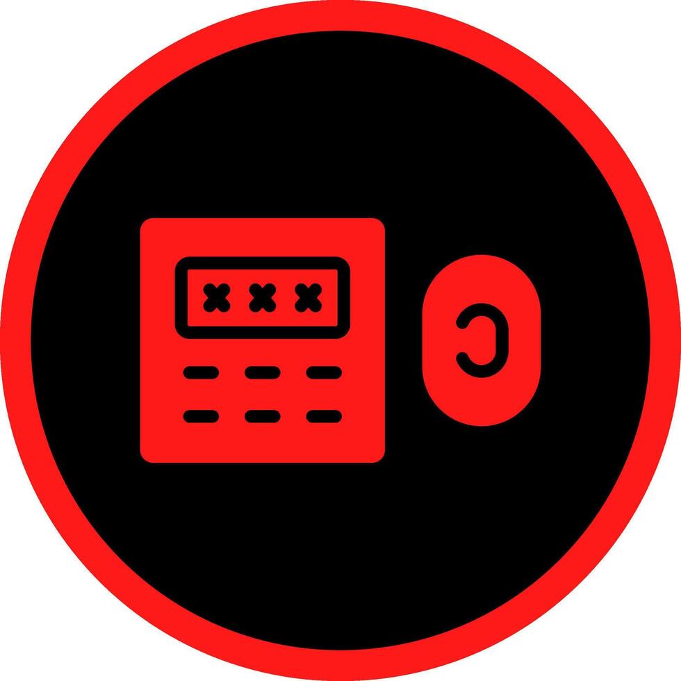 Door Lock Creative Icon Design vector