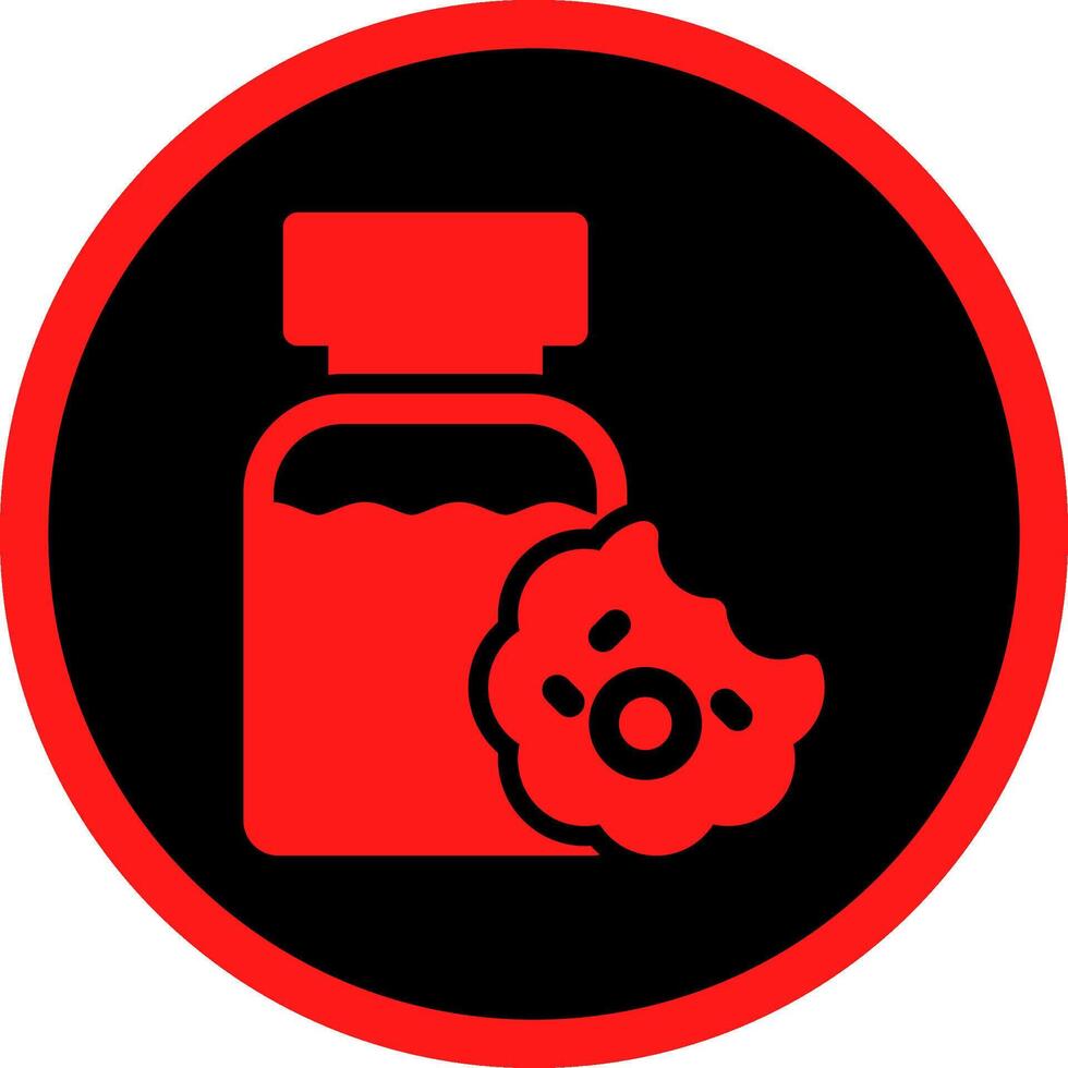 Cookie And Milk Creative Icon Design vector