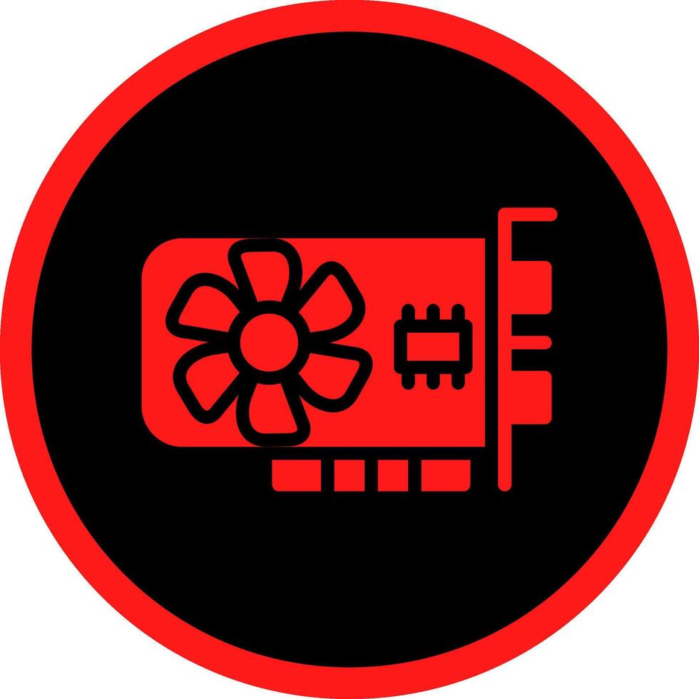 Graphic Card Creative Icon Design vector