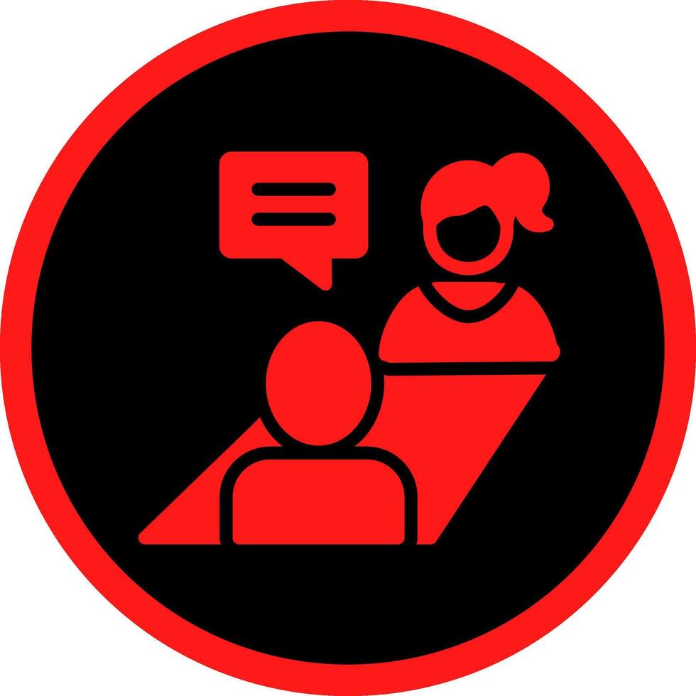 Job Interview Creative Icon Design vector