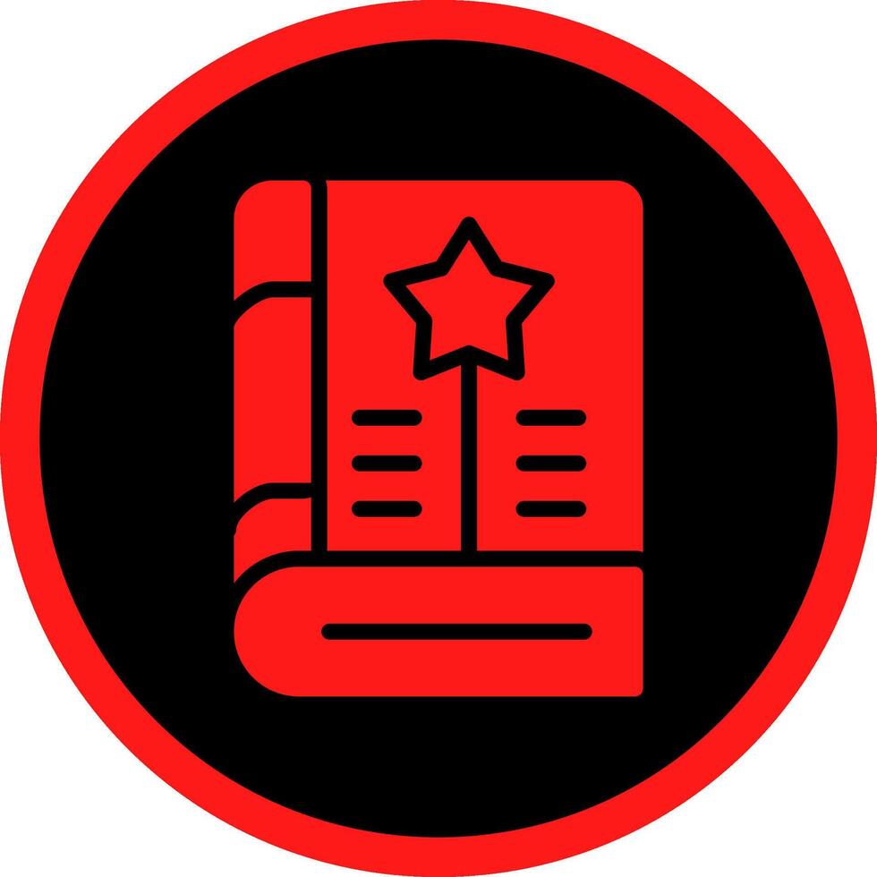 Glyph Red Icons Design vector