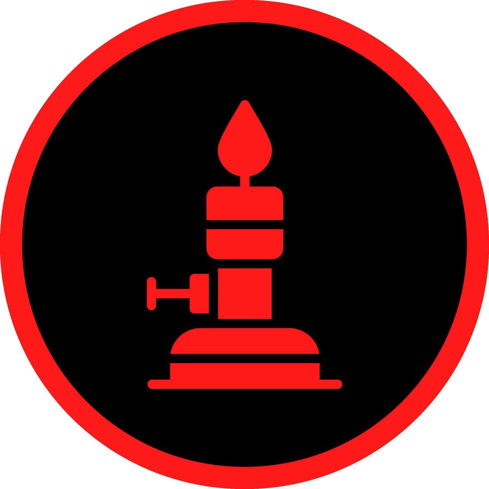 Bunsen Burner Creative Icon Design vector