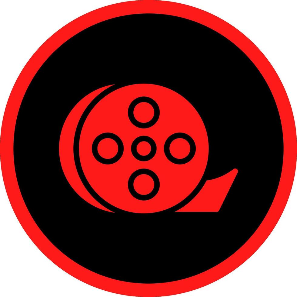Film Roll Creative Icon Design vector