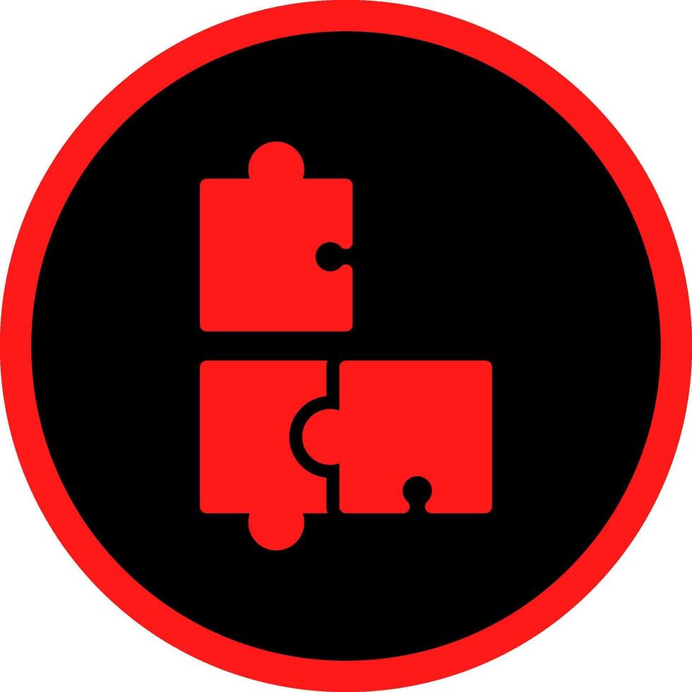 Puzzle Creative Icon Design vector