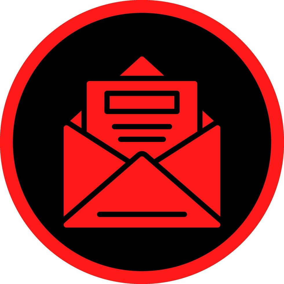 Open Email Creative Icon Design vector