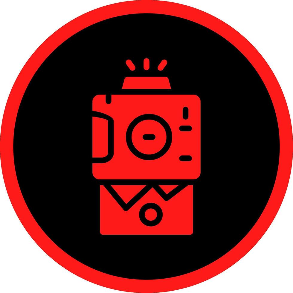 Instant Camera Creative Icon Design vector