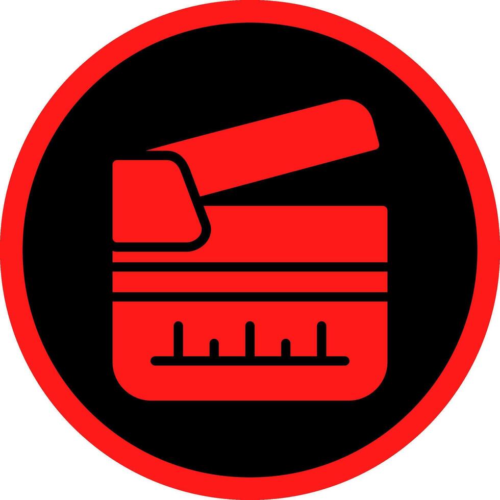 Clapperboard Creative Icon Design vector