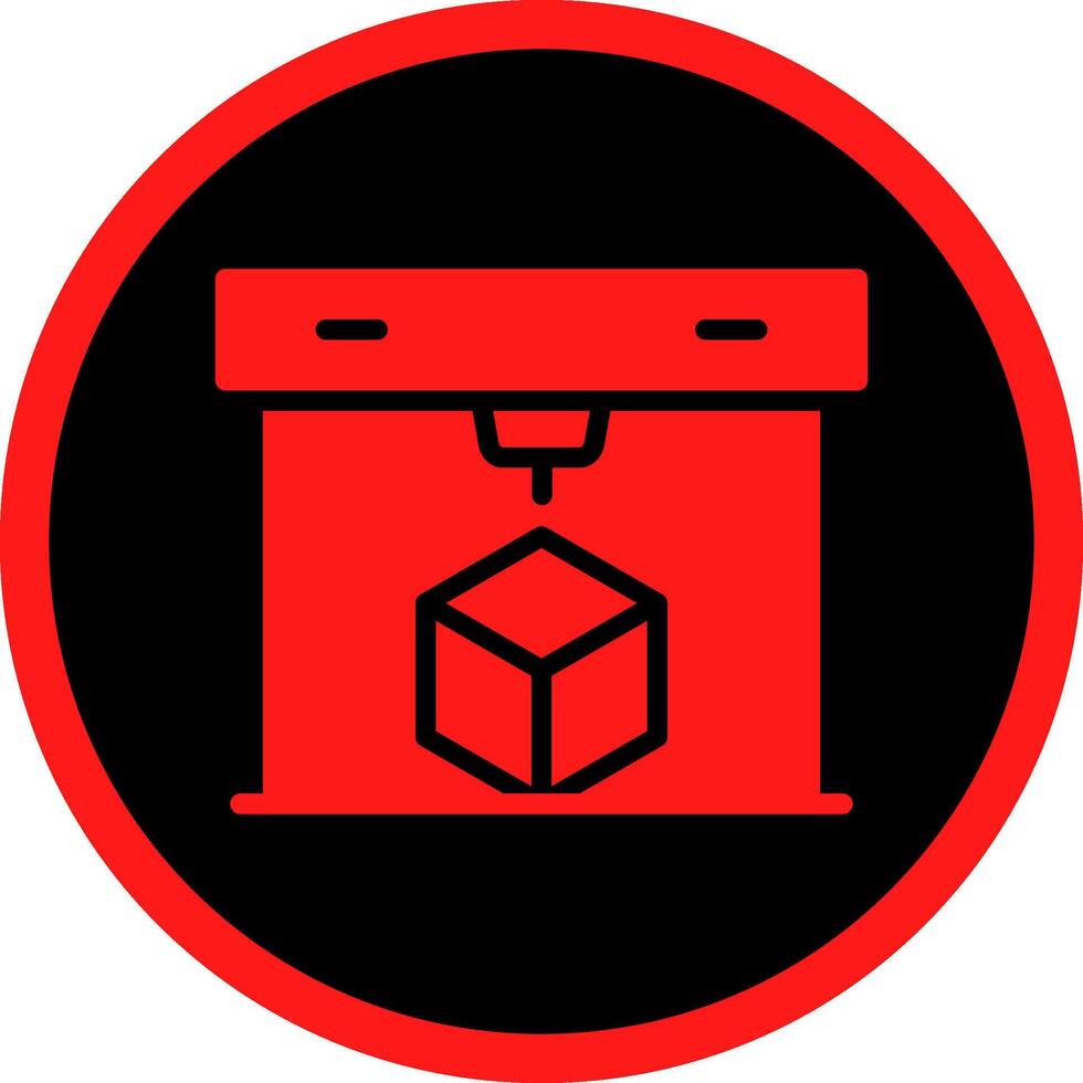 3D Printing Creative Icon Design vector