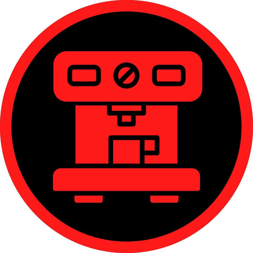 Coffee Machine Creative Icon Design vector