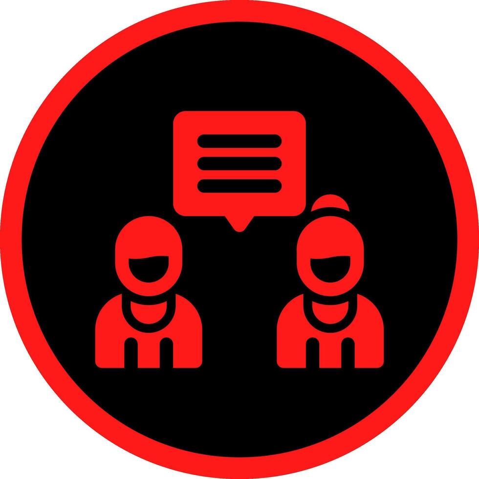Discuss Creative Icon Design vector