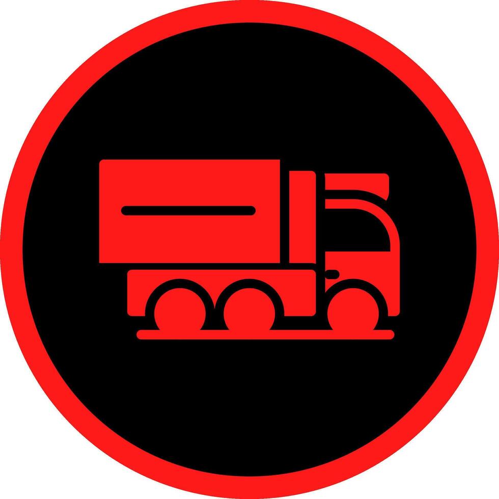 Cargo Truck Creative Icon Design vector