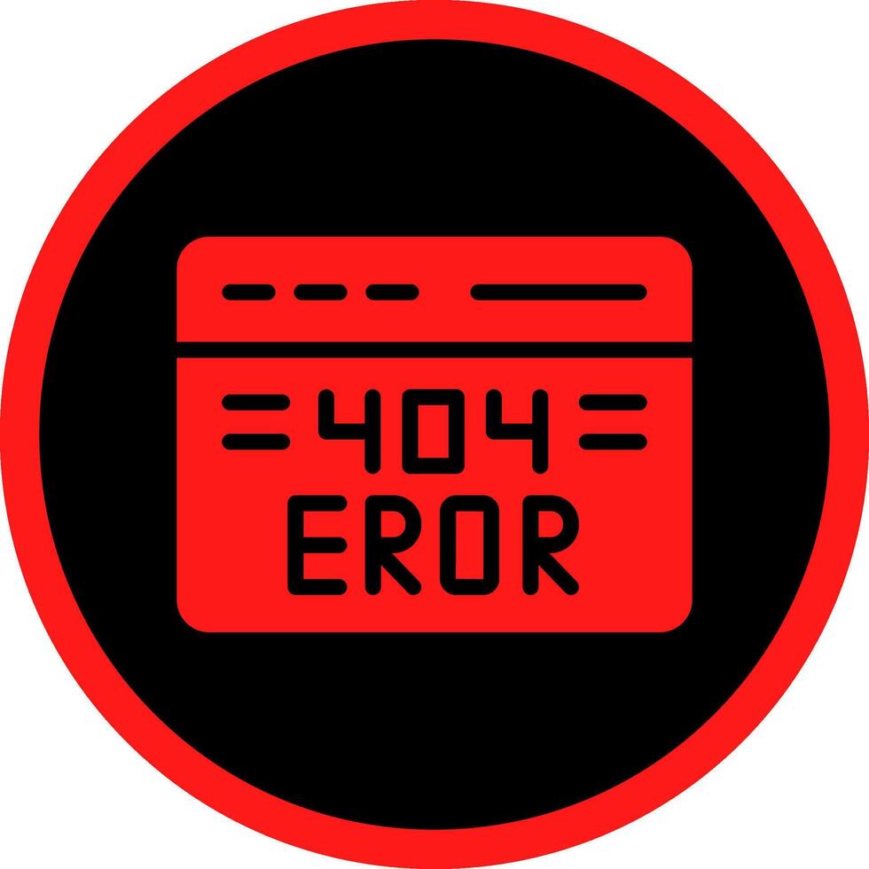 404 Error Creative Icon Design vector