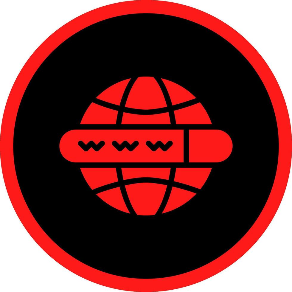 Glyph Red Icons Design vector
