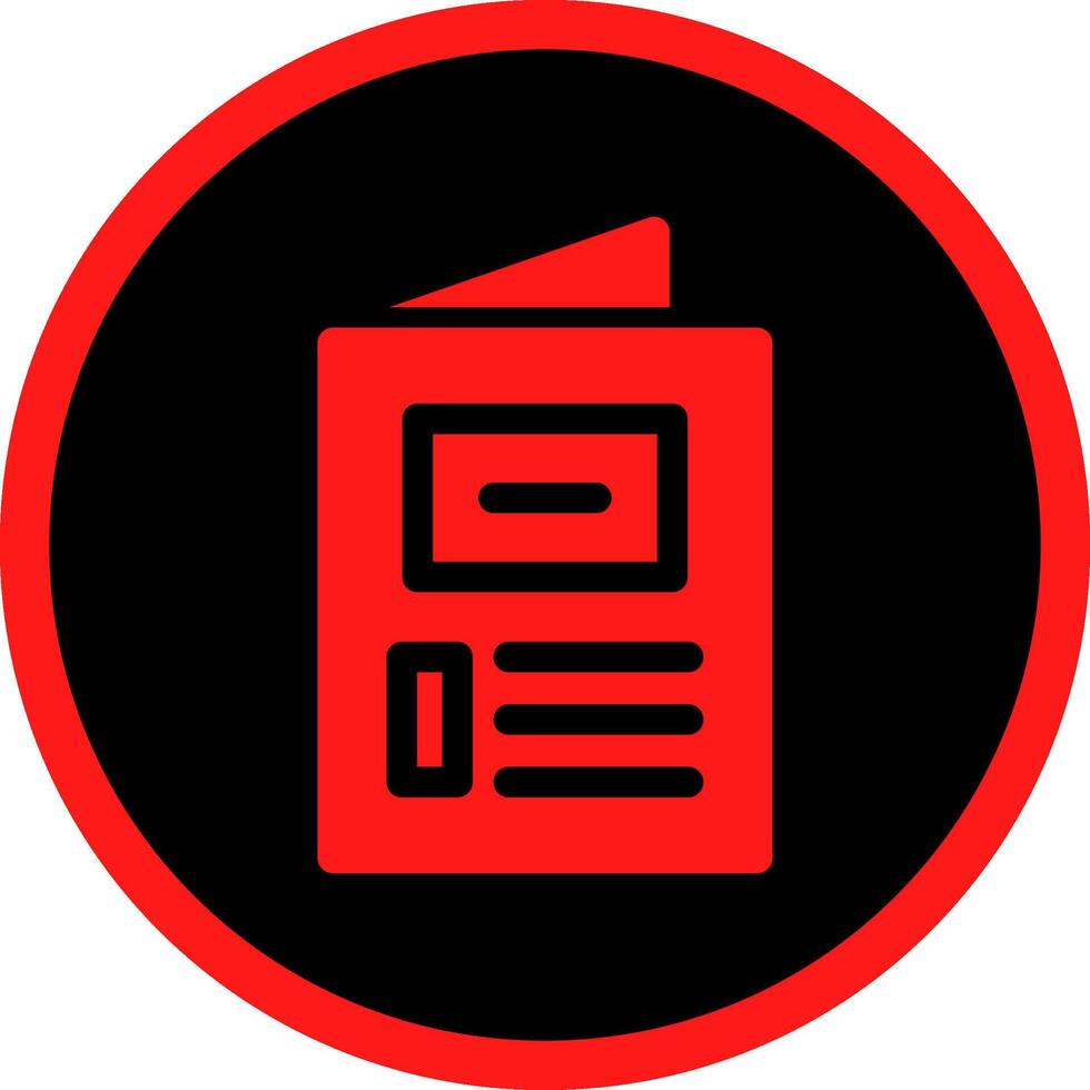 Brochure Creative Icon Design vector