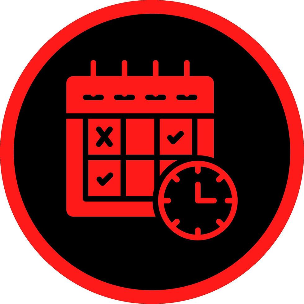 Schedule Creative Icon Design vector