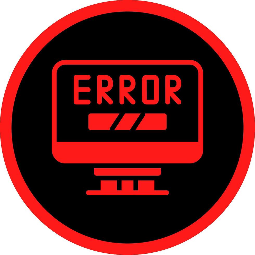 Error Creative Icon Design vector
