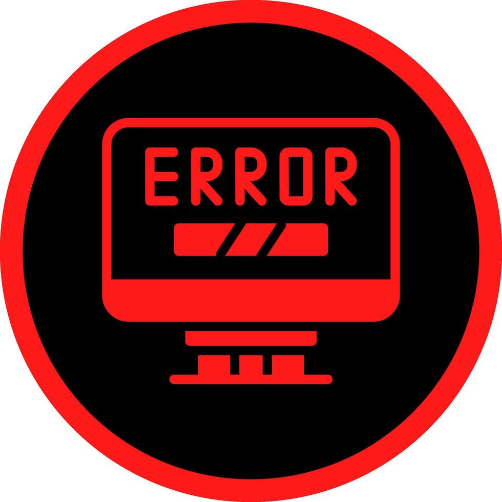 Error Creative Icon Design vector