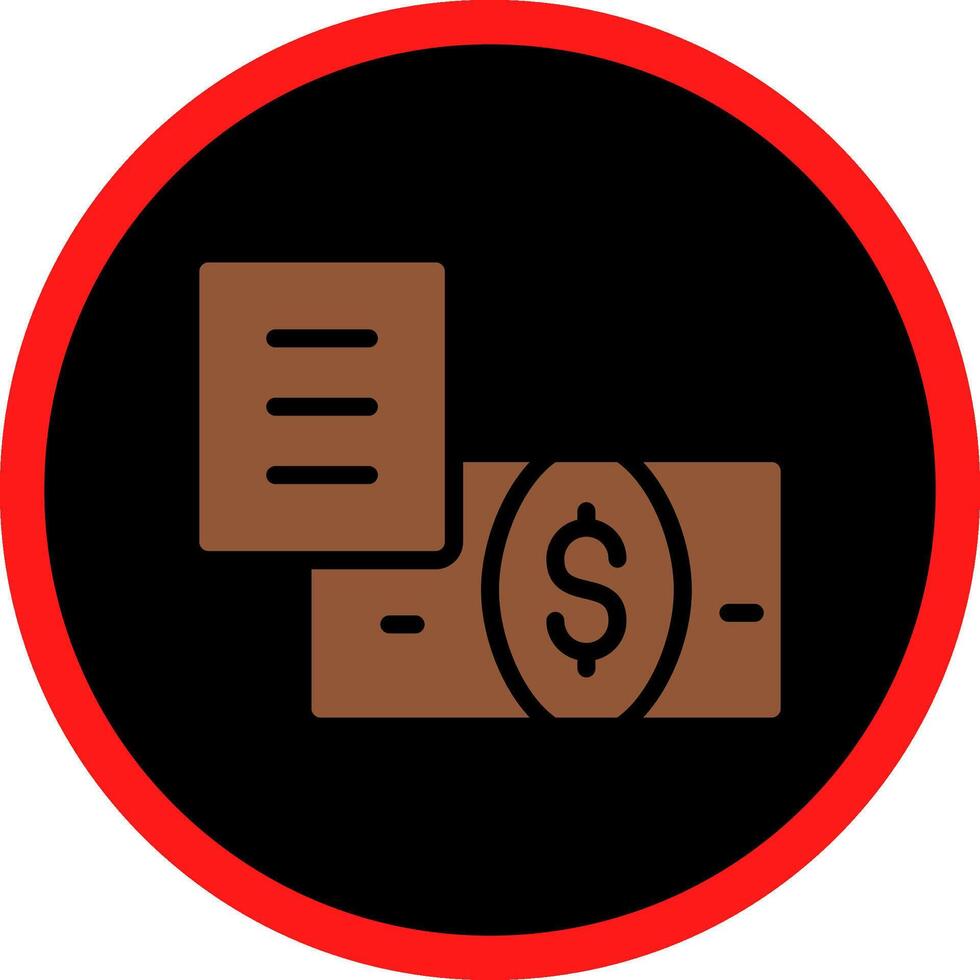 Bank Bill Creative Icon Design vector