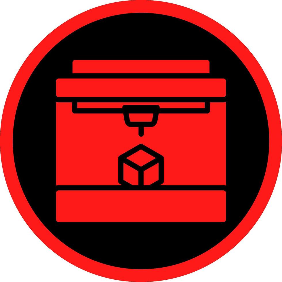 3D Printing Creative Icon Design vector