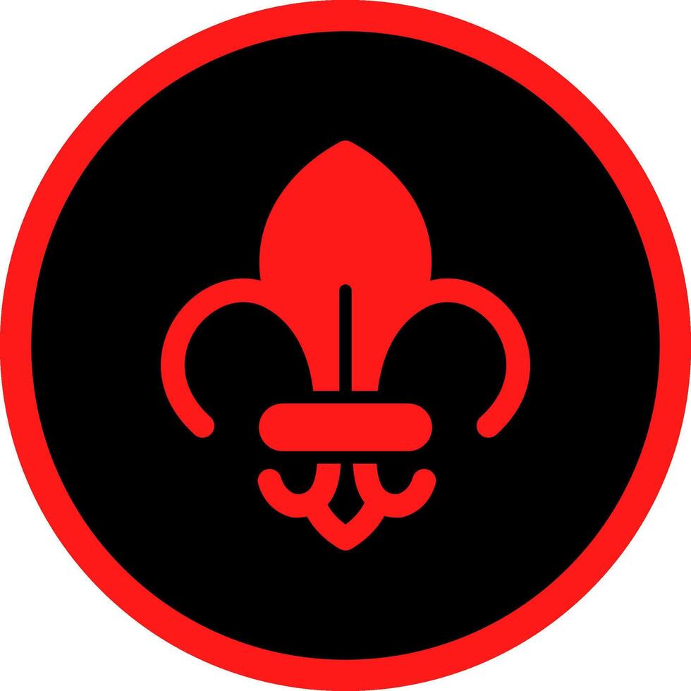 Fleur De Lis Creative Icon Design vector