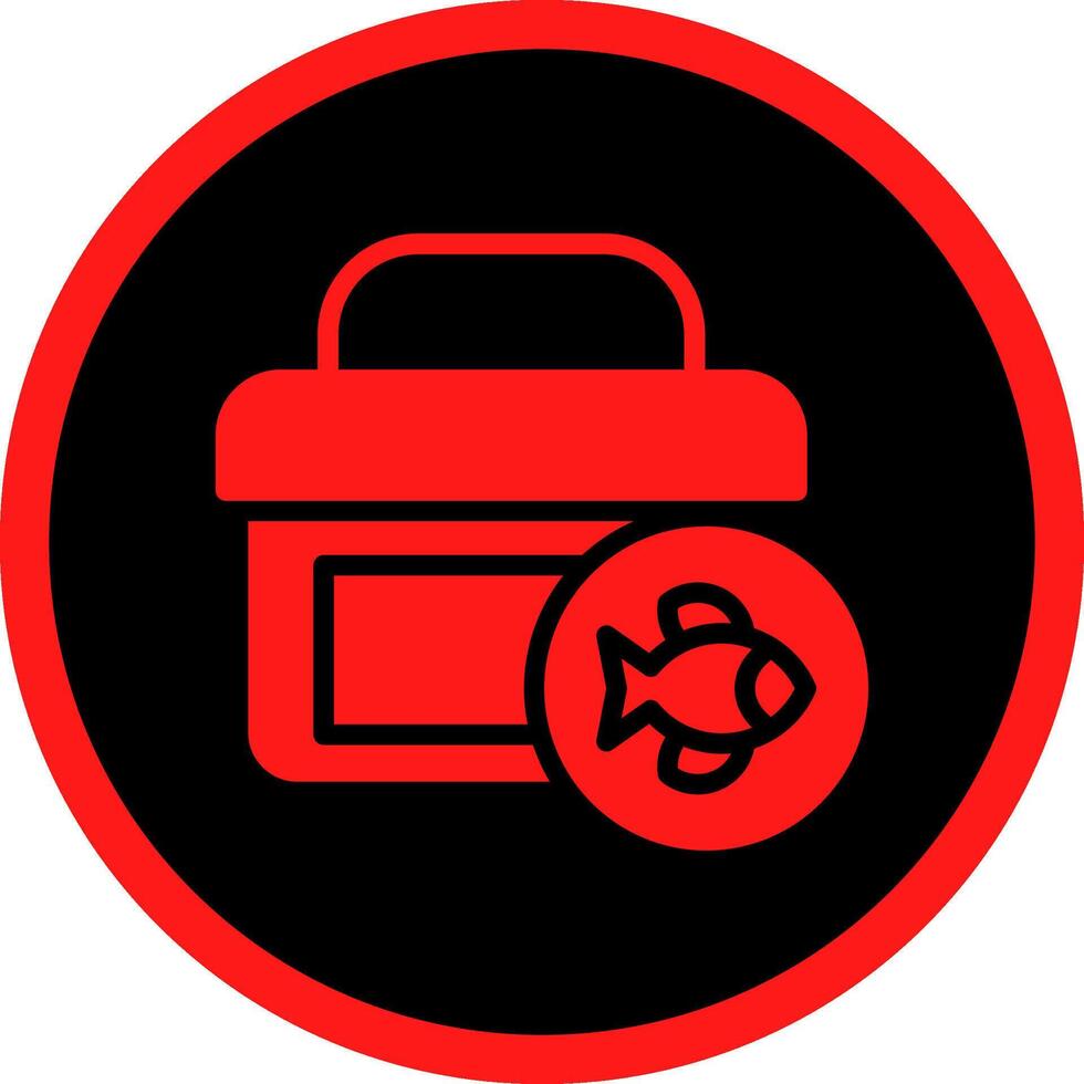 Tackle Box Creative Icon Design vector