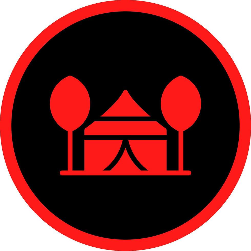 Tent Creative Icon Design vector