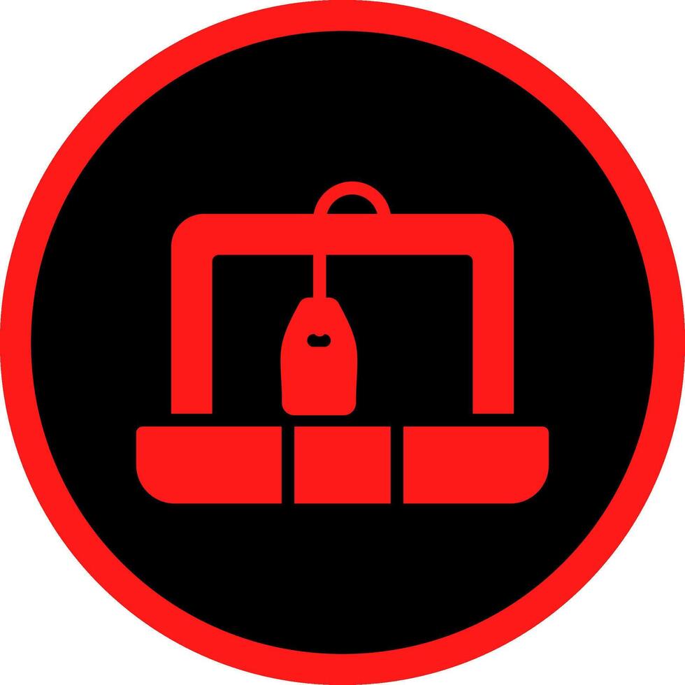 Glyph Red Icons Design vector