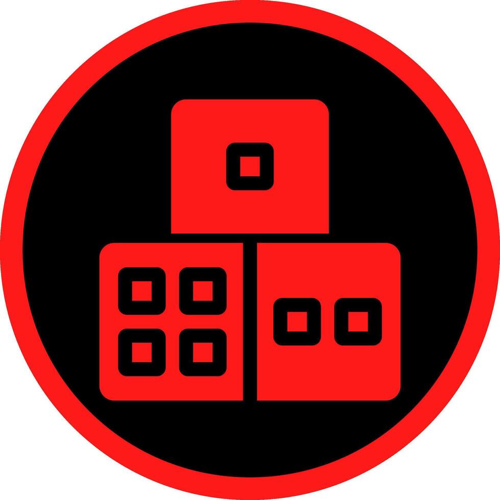 Dice Creative Icon Design vector